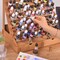 Paint Organizer for 105 Paint Bottles and 14 Brushes - Paint Holder with 6 Miniature Stands - Paint and Brush Storage for Miniature Paints